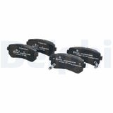 DELPHI Комплект тормозных колодок, дисковый тормоз LP3521