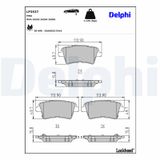 DELPHI Комплект тормозных колодок, дисковый тормоз LP3537