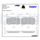 DELPHI Bremžu uzliku kompl., Disku bremzes LP3547