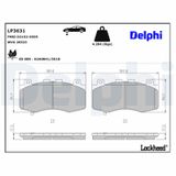 DELPHI Bremžu uzliku kompl., Disku bremzes LP3631