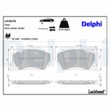 DELPHI Комплект тормозных колодок, дисковый тормоз LP3679