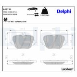 DELPHI Комплект тормозных колодок, дисковый тормоз LP3722