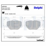DELPHI Комплект тормозных колодок, дисковый тормоз LP3723