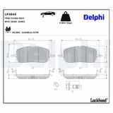 DELPHI Комплект тормозных колодок, дисковый тормоз LP3844