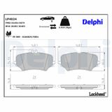 DELPHI Комплект тормозных колодок, дисковый тормоз LP4024
