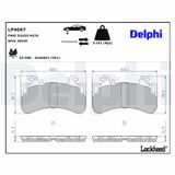 DELPHI Комплект тормозных колодок, дисковый тормоз LP4067