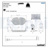 DELPHI Комплект тормозных колодок, дисковый тормоз LP5043EV
