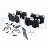 DELPHI Комплект тормозных колодок, дисковый тормоз LP5071EV