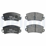 DELPHI Комплект тормозных колодок, дисковый тормоз LP56
