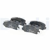 DELPHI Комплект тормозных колодок, дисковый тормоз LP56
