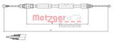 METZGER AUTOTEILE Тросик, cтояночный тормоз 11.6807