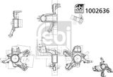FEBI BILSTEIN Поворотный кулак, подвеска колеса 1002636