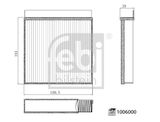 FEBI BILSTEIN Filtrs, Salona telpas gaiss 1006000