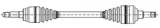 METELLI Drivaxel 17-0096