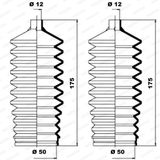 MOOG Bälgsats, styrsystem K150014