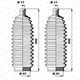 MOOG Bälgsats, styrsystem K150153