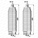 MOOG Bälgsats, styrsystem K150180