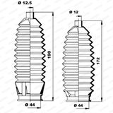 MOOG Bälgsats, styrsystem K150185