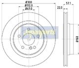 JAPANPARTS Тормозной диск DP-0510C