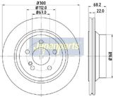 JAPANPARTS Тормозной диск DP-0514C
