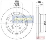 JAPANPARTS Тормозной диск DP-0514C