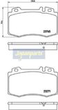 JAPANPARTS Комплект тормозных колодок, дисковый тормоз PA-0510AF