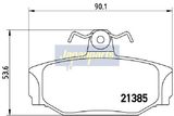 JAPANPARTS Bromsbeläggssats, skivbroms PP-0320AF