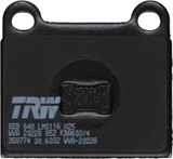 TRW Комплект тормозных колодок, дисковый тормоз GDB648