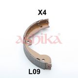 ASHIKA Bromsbackar, sats, parkeringsbroms 55-0L-L09
