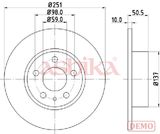 ASHIKA Тормозной диск 61-00-0202C