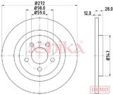ASHIKA Тормозной диск 61-00-0606C