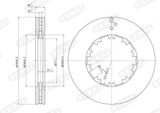 BERAL Тормозной диск BCR225A