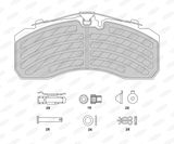 BERAL Комплект тормозных колодок, дисковый тормоз BCV29253TK