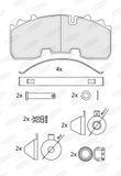 BERAL Комплект тормозных колодок, дисковый тормоз BCV29265TK