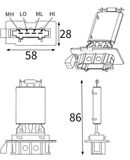 MAHLE Takisti, salongi ventilaator ABR 98 001S
