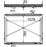 MAHLE Радиатор, охлаждение двигателя CR 2639 000S