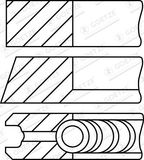 GOETZE ENGINE Kolvringsats 08-501507-10