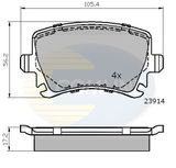 COMLINE Piduriklotside komplekt, ketaspidur CBP01284