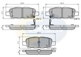 COMLINE Комплект тормозных колодок, дисковый тормоз CBP3912