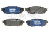 BORG & BECK Комплект тормозных колодок, дисковый тормоз BBP2575