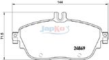 JAPKO Комплект тормозных колодок, дисковый тормоз 500503