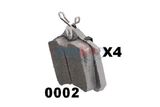 JAPKO Piduriklotside komplekt, ketaspidur 510002
