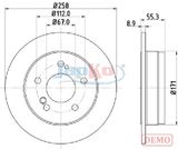 JAPKO Тормозной диск 610504C