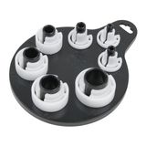 KS TOOLS CLIC vedrusulguriga toruühenduste vabastusklambrite komplekt, 7 tk 115.1089