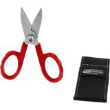 KS TOOLS Yleiskäyttöiset korjaamosakset 140 mm vyökotelolla 118.0060