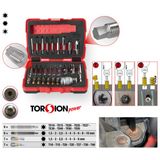 KS TOOLS Ruuvinulosvetosarja Torx- ja kuusiokoloruuveille, 1/4" ja 10 mm, 34-osainen 150.7060