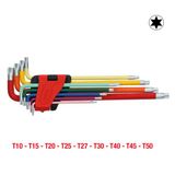 KS TOOLS Torx-kulma-avainsarja, 9 osaa 151.4760