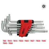KS TOOLS Turva-Torx-avainsarja, pitkä, 10 osaa, T8-T50 151.4820