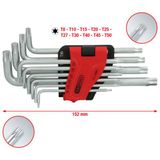 KS TOOLS Torx-avainsarja, pitkä, 10-osainen 151.4880