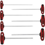 KS TOOLS ERGOTORQUEplus® T-kahva RIBE-avainsarja, erikoispitkä, 7-os., M4–M10 158.5050